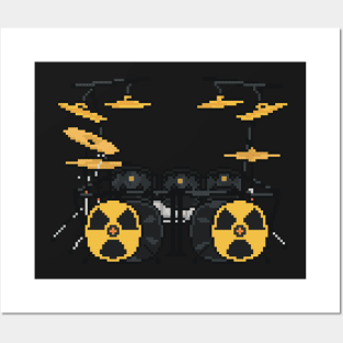 Pixel Mega Radioactive Drums Posters and Art